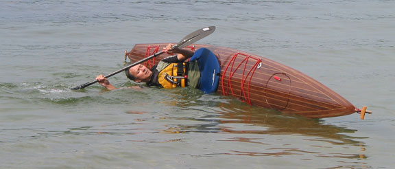 North Star Baidarka WoodStrip Sea Kayak designed by Rob Macks