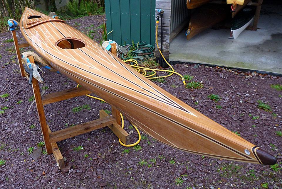 Ootek - West Greenland style wood strip sea kayak 
